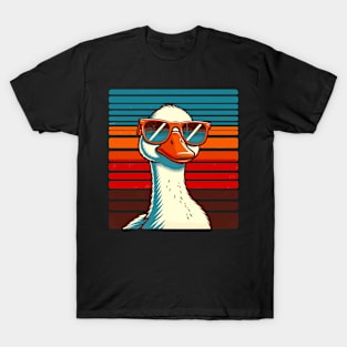 Silly Goose in Sunglasses Pun Meme Pool Funny Goose T-Shirt